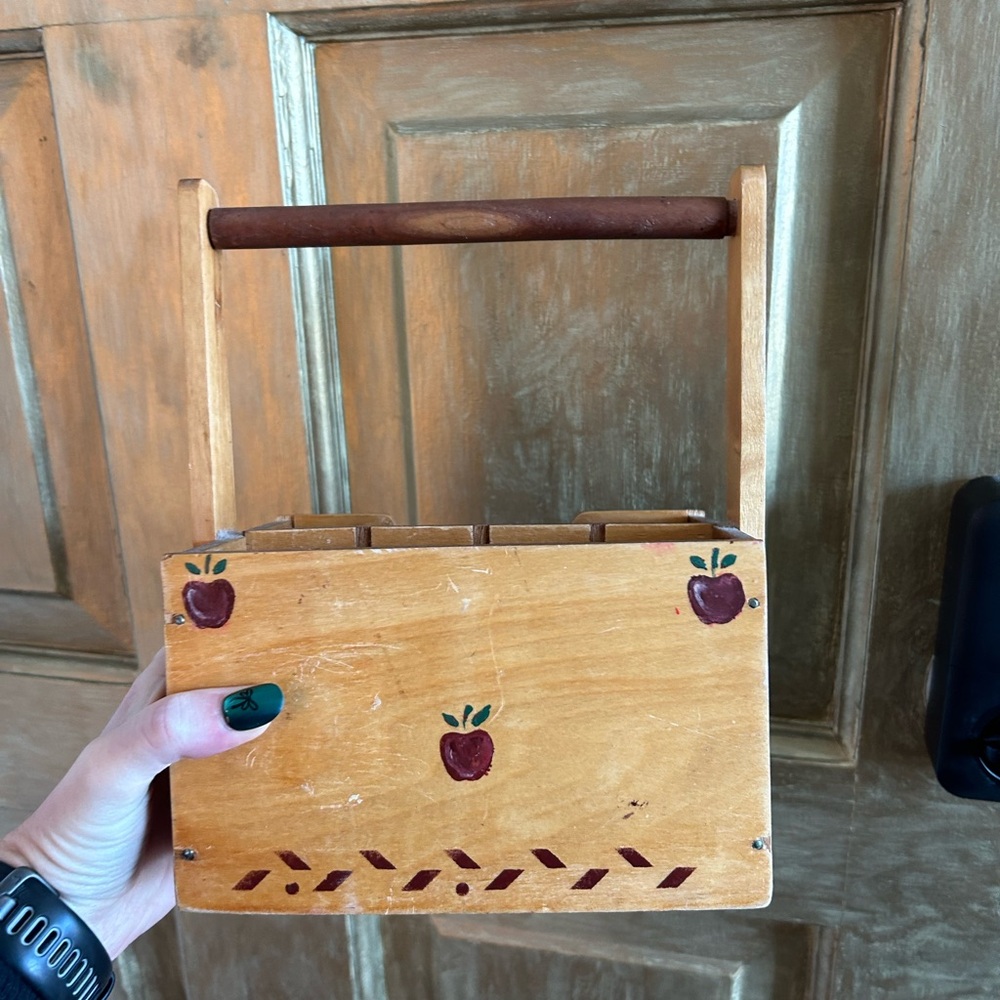 Vintage‎ wood caddy